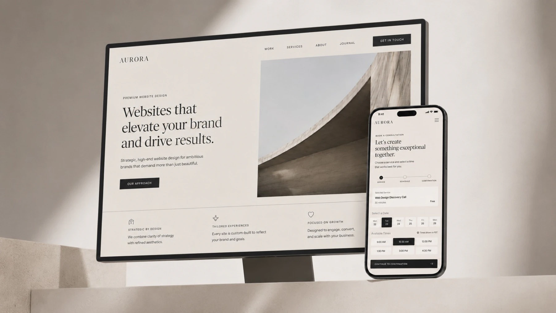 Whitespace Studio website design preview