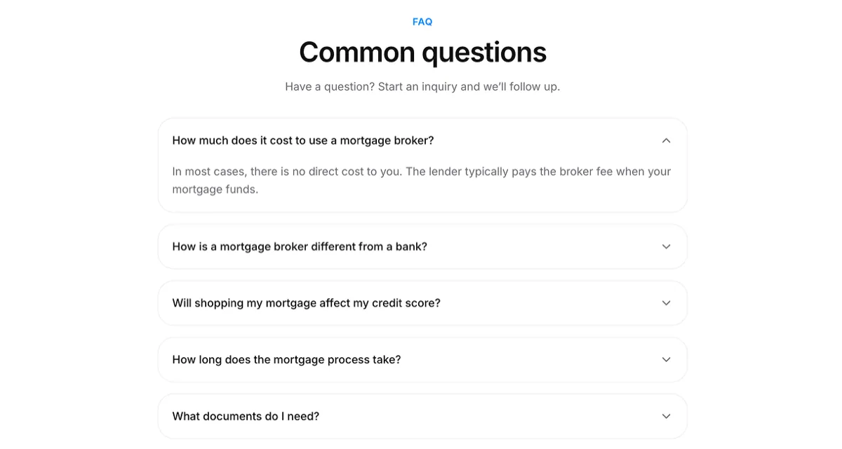 Analytics setup for The Mortgage Helpers